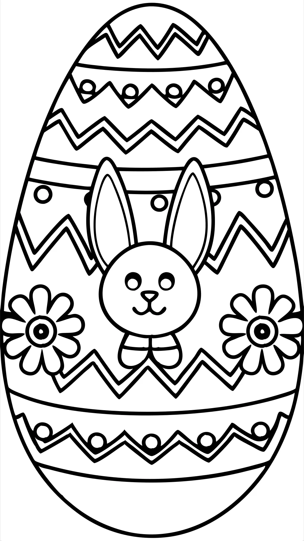 free printable easter egg coloring pages